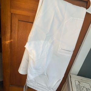 White figs scrub pants